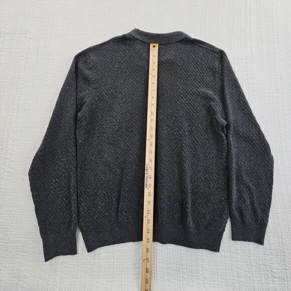 Tahari Wool Blend Sweater Men's Medium Grey Long Sleeve Pullover NWT MSRP $70 - Picture 16 of 16